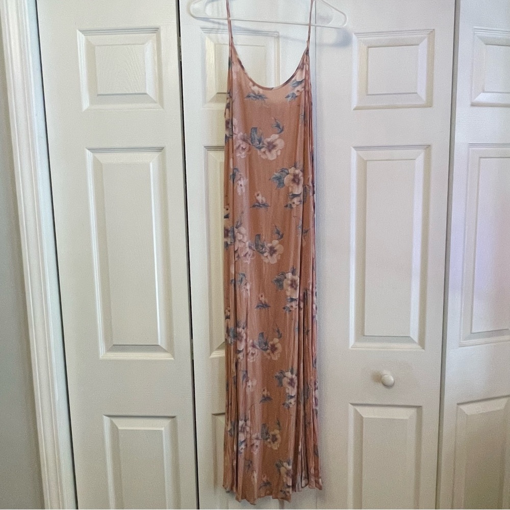 American Eagle Outfitters Floral Maxi Dress - Pink and Blue
